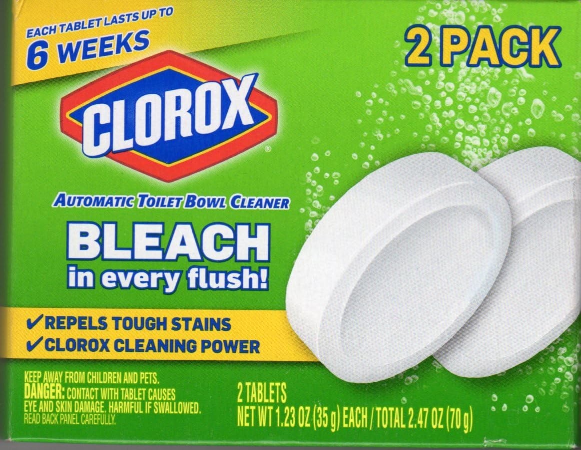 CLOROX Automatic Toilet Bowl Cleaner Tablets (2-Pack) 2 Count (Pack of 1)