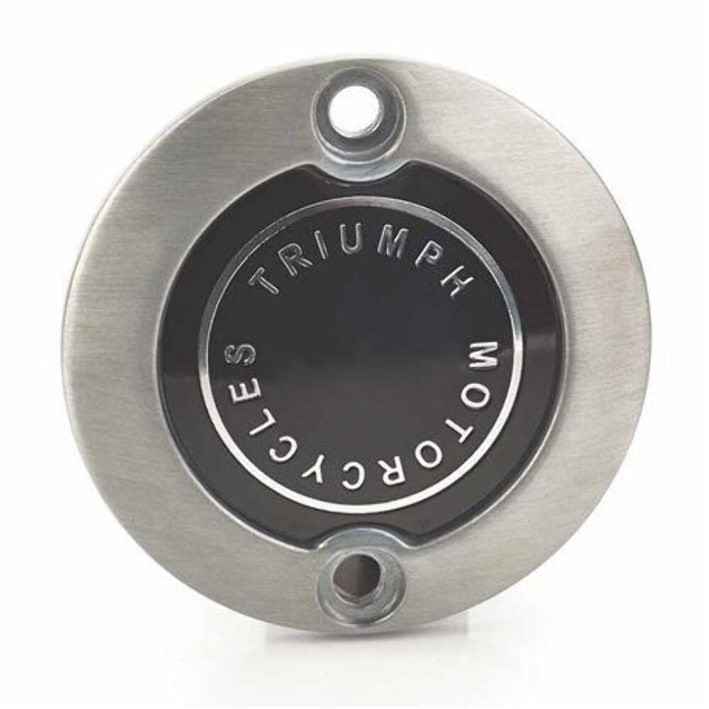 Triumph Modern Classics Brushed Badge Inspection Cover – A9610264