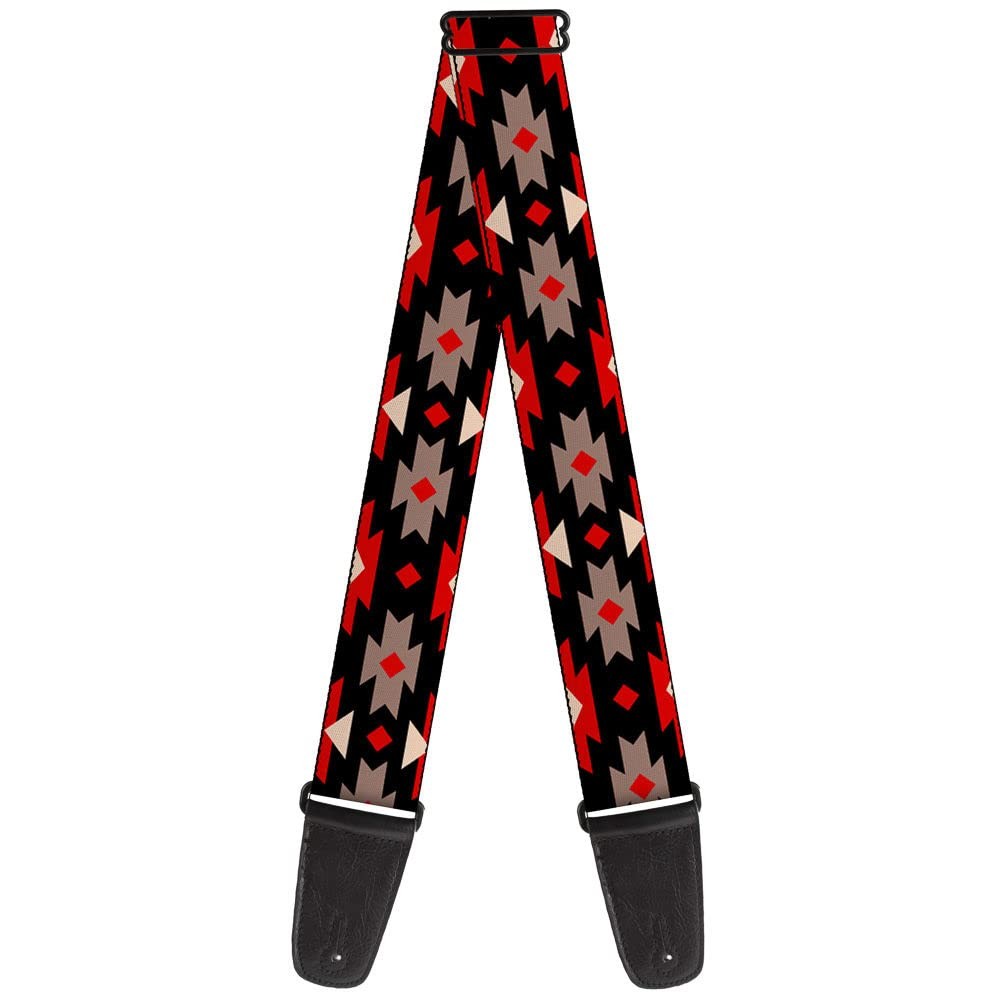 Guitar Strap – Navajo Red/Black/Gray/Red ACC NEW