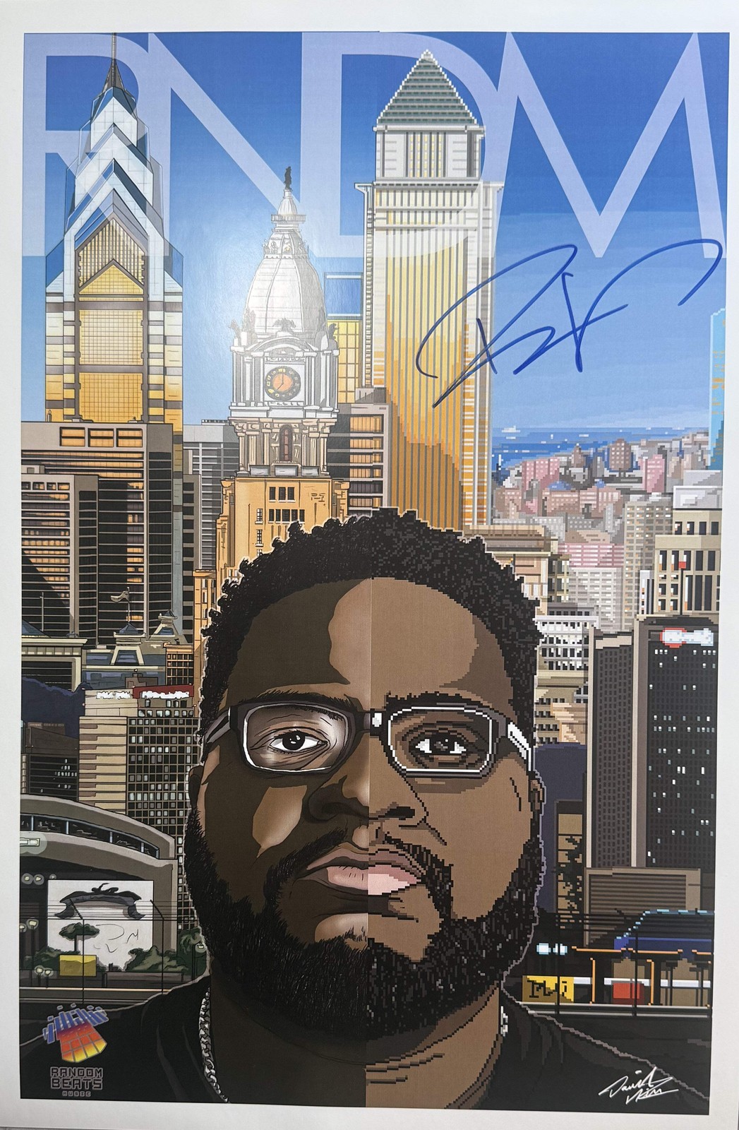 AUTOGRAPHED RNDM (Mega Ran) Day & Night Poster Set