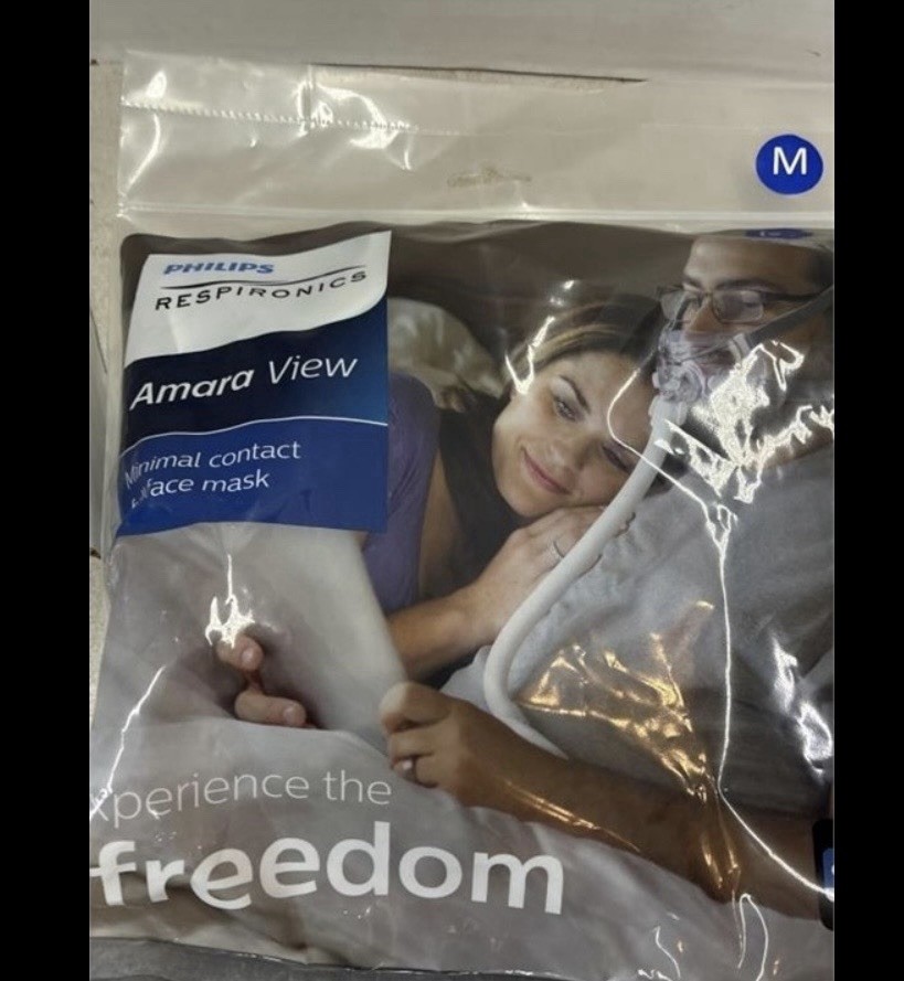 Philip s Respironics Amara View Minimal Contact Full Face Mask Medium w Headgear
