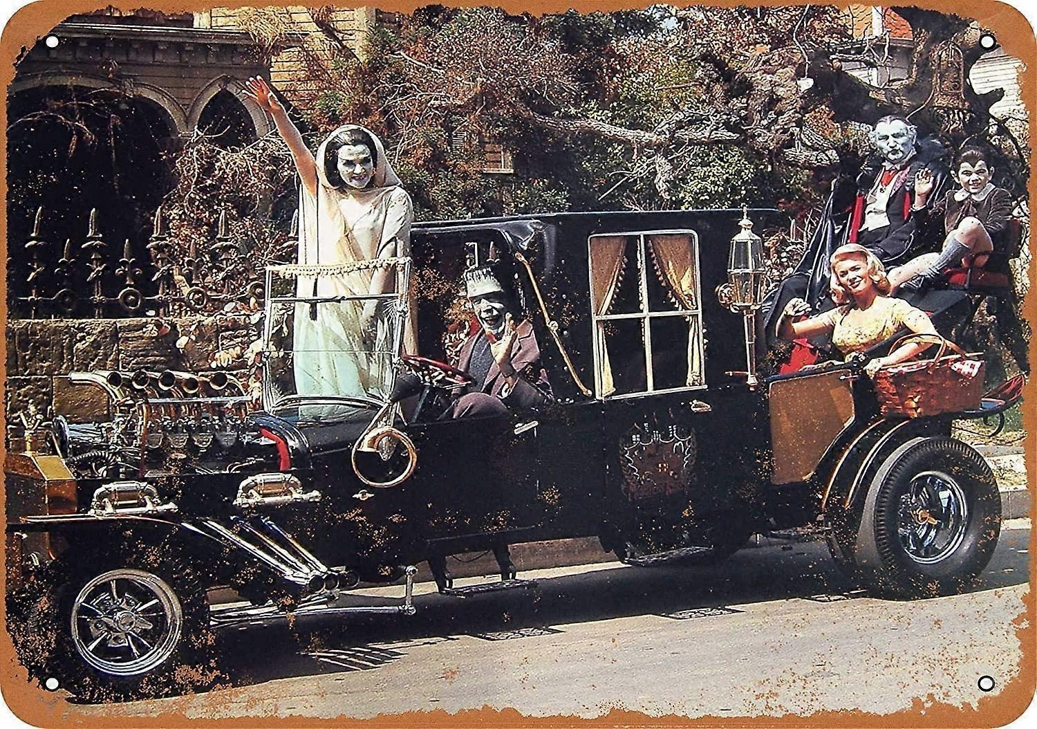 Munsters Koach Comic Metal Tin Sign