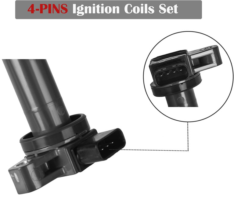 4 Ignition Coil Packs Fits for 2.4L 2.7L 2000 2001 2002 2003 2004 Toyota Tacoma