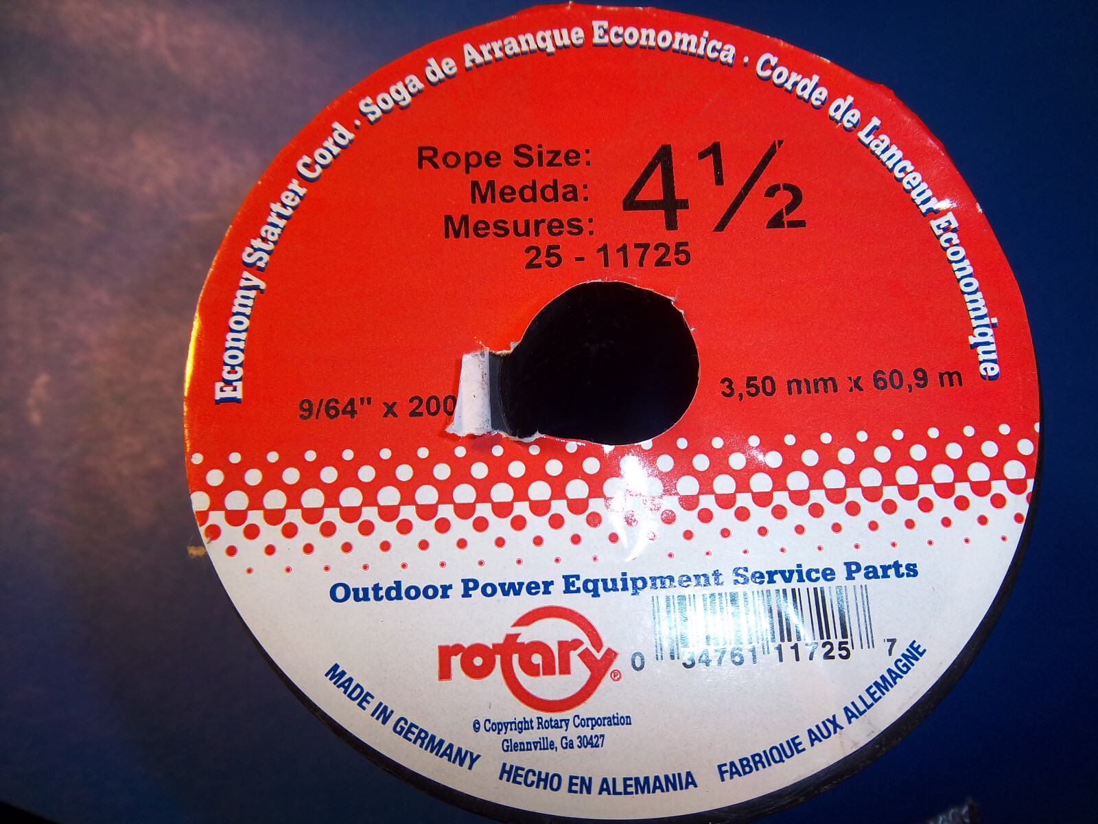 NEW Rotary Brand ROPE # 4-1/2 X 200′ ROLL 11725 RT