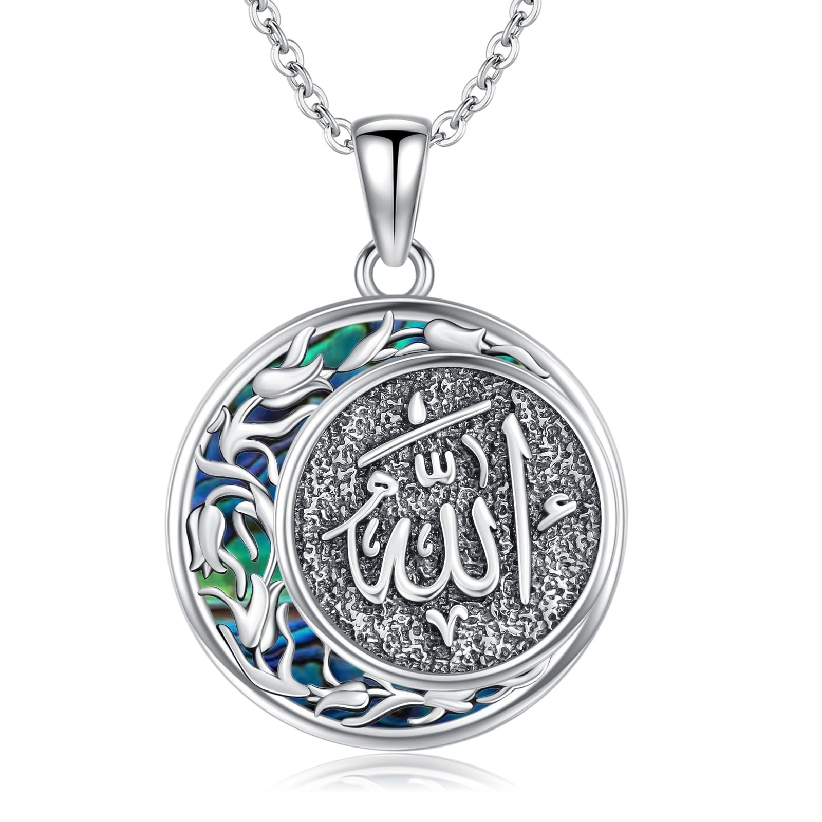 PROESS 925 Sterling Silver Hamsa/Allah Necklace Evil Eye Amulet Jewelry Gifts…
