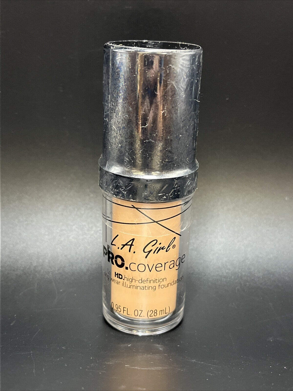 L.A. Girl PRO.coverage HD Illuminating Foundation, GLM644 Natural, 0.95 fl oz
