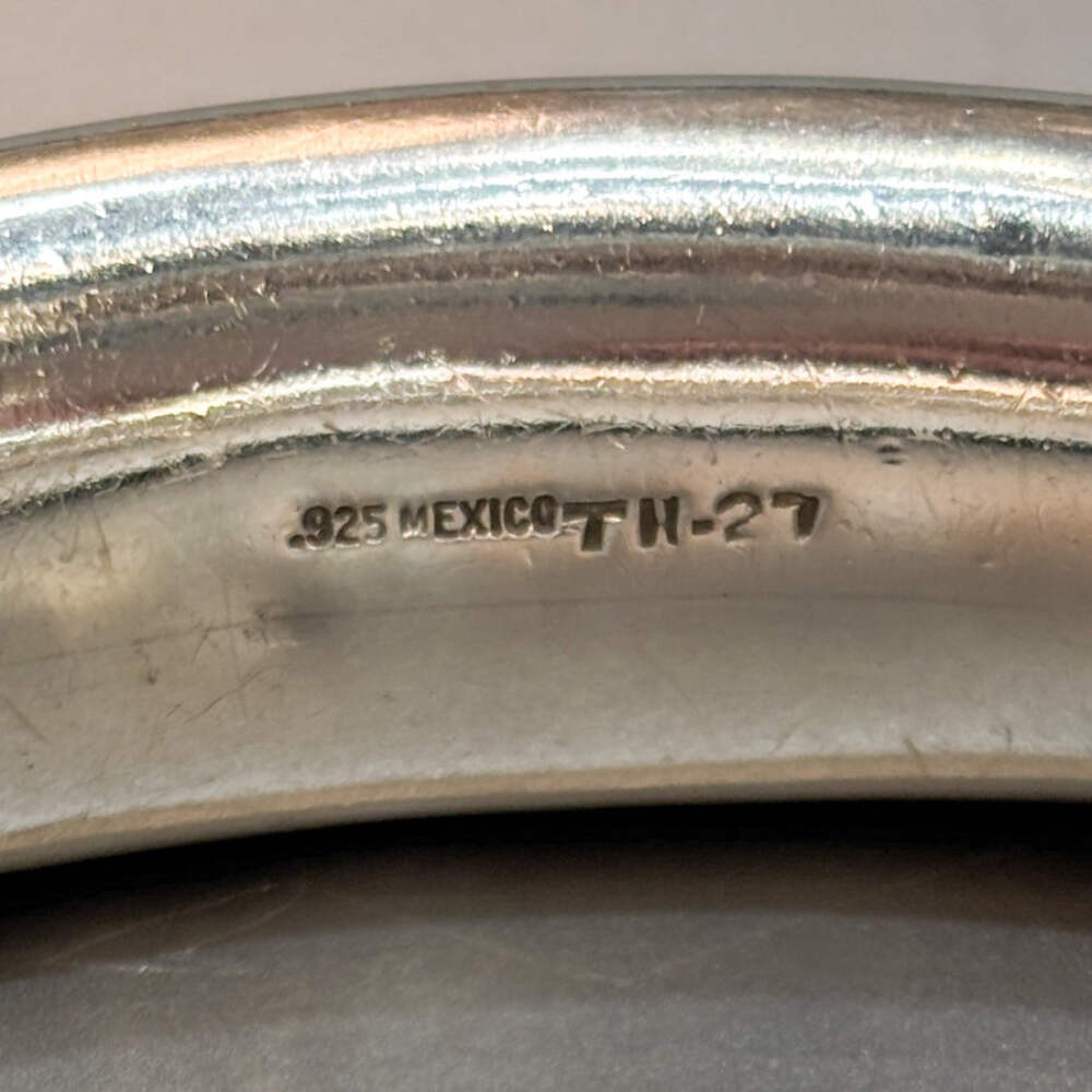 Estate Mexican Sterling Silver Donut Bangle