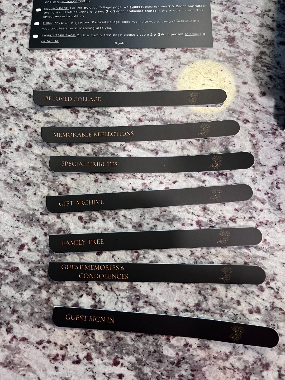 New Ayotaa In Our Hearts Funeral Guest Book Photos Memorial Table Sign Keepsake