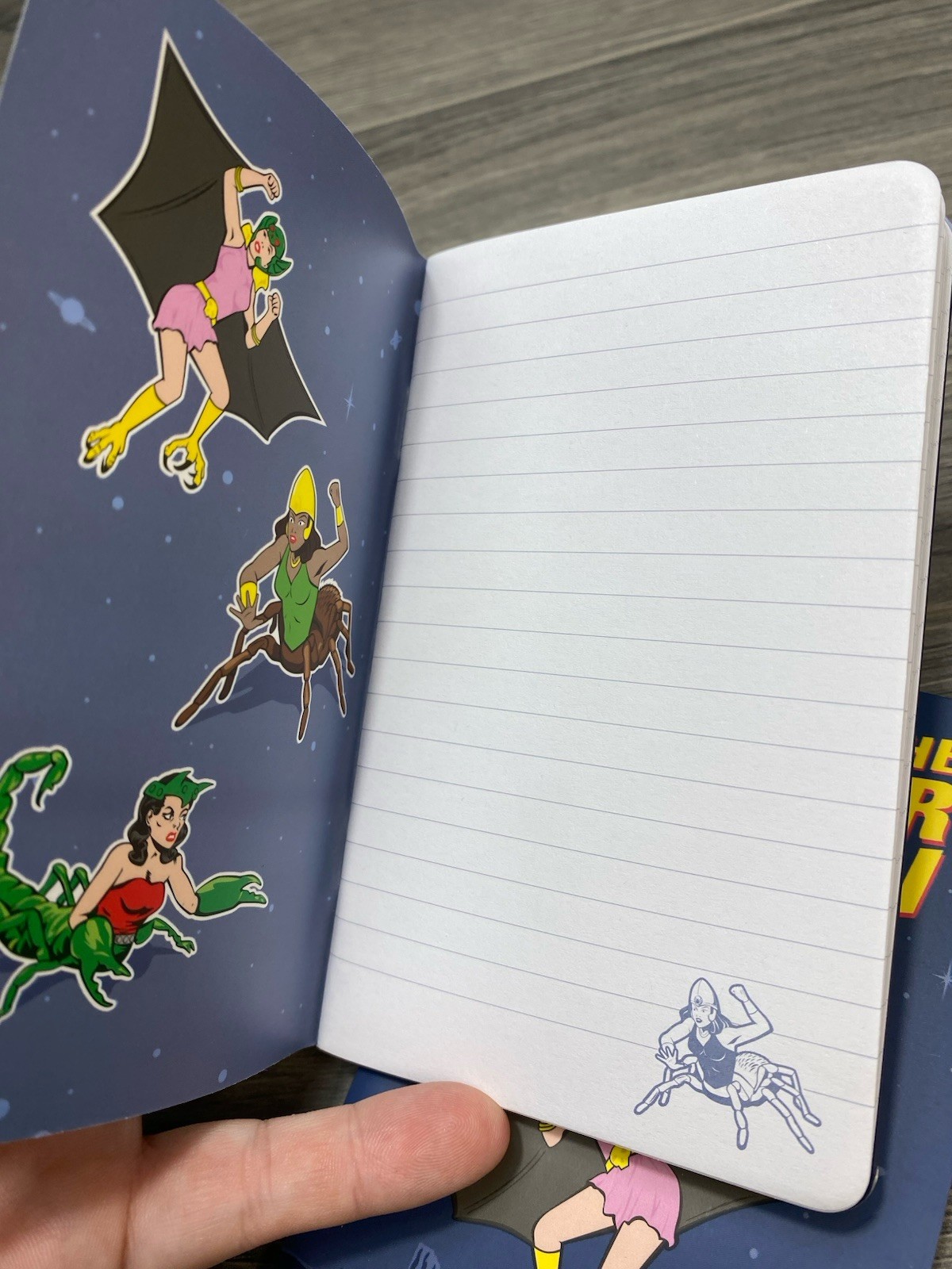 Invasion of the Monster Women Mini Notebooks Set of 3 Retro Comic Book Style New