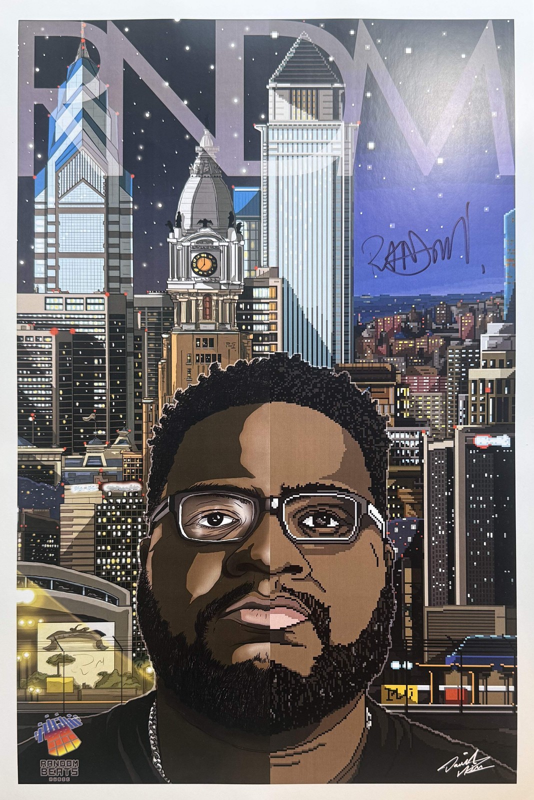 AUTOGRAPHED RNDM (Mega Ran) Day & Night Poster Set