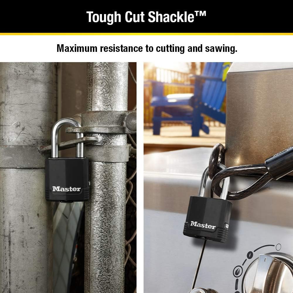 Master Lock Magnum Heavy Duty Outdoor Padlock with 1 Pack, Original Version