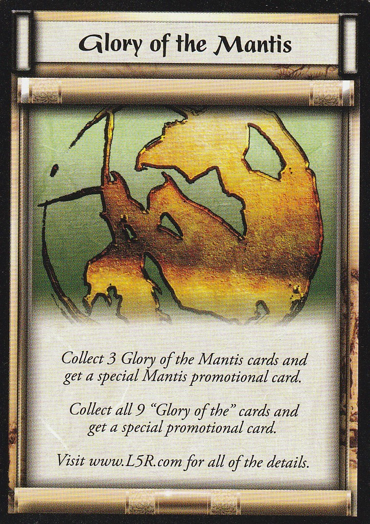 Glory of the Mantis Ungraded L5R: Emperor Bonus Cards