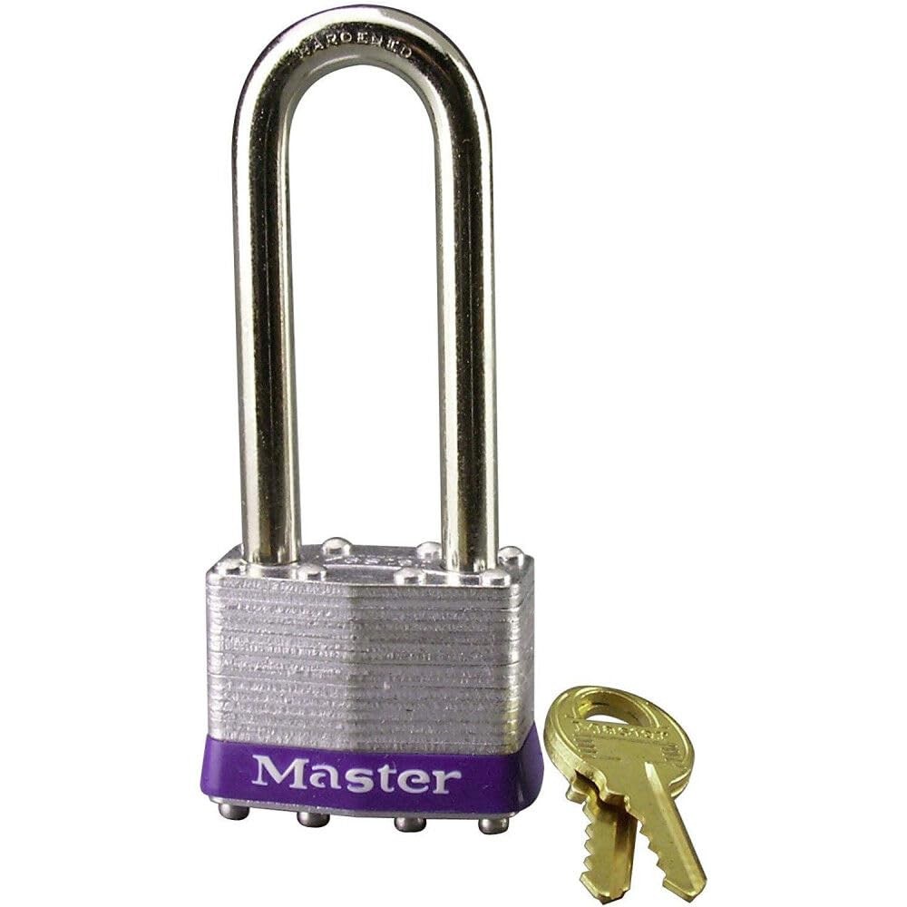 Master Lock 1KALJ Outdoor Padlock with Key, 1 Pack, Silver 1LJ,