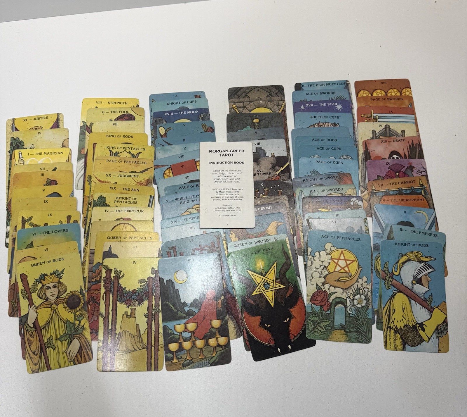 Morgan Greer Complete Tarot Original 1979 w/ Instruction Booklet & No Box