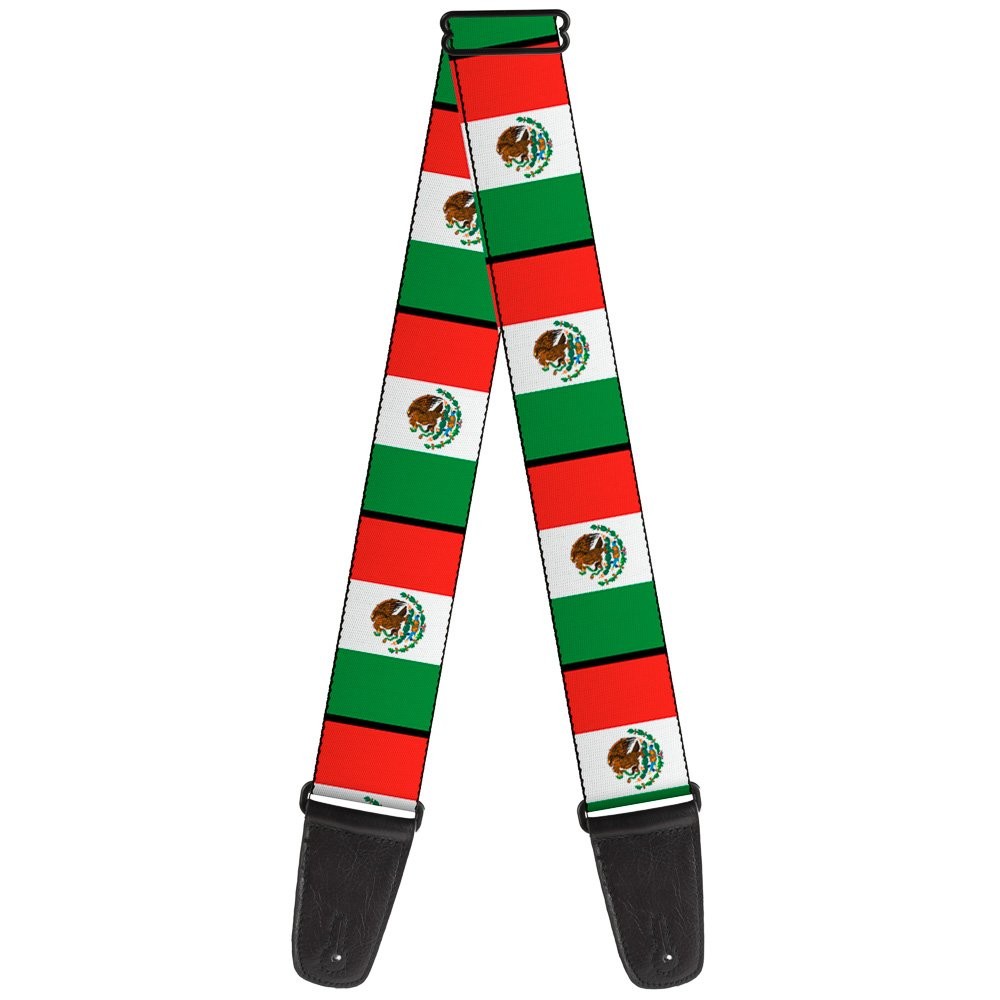 Guitar Strap – Mexico Flagsáá ACC NEW