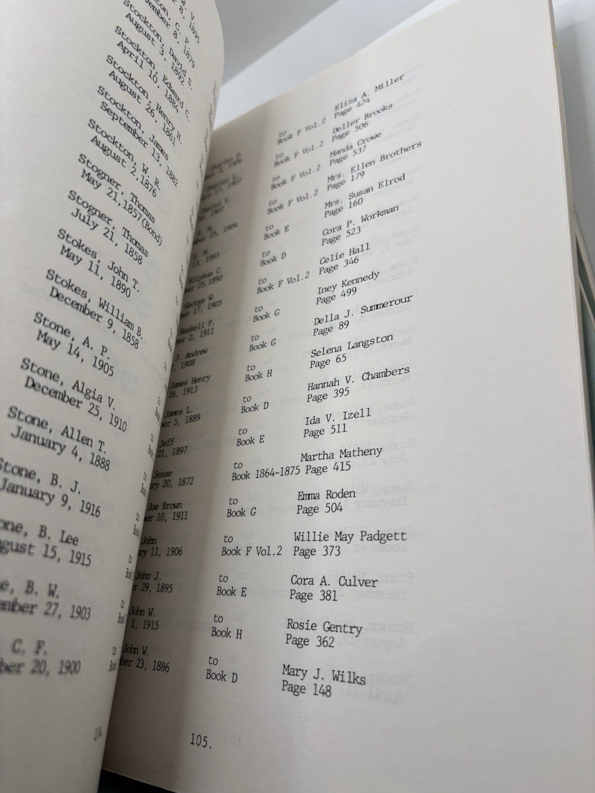 Index To Marriages 1836-1916 DeKalb County Alabama Vol 1-3 A-Z
