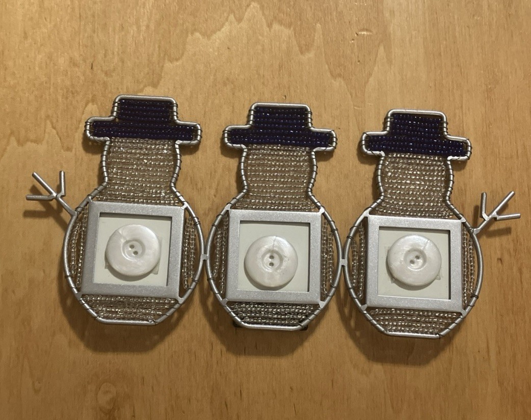 Snowmen Winter Decoration 10.5 X 5 Inches