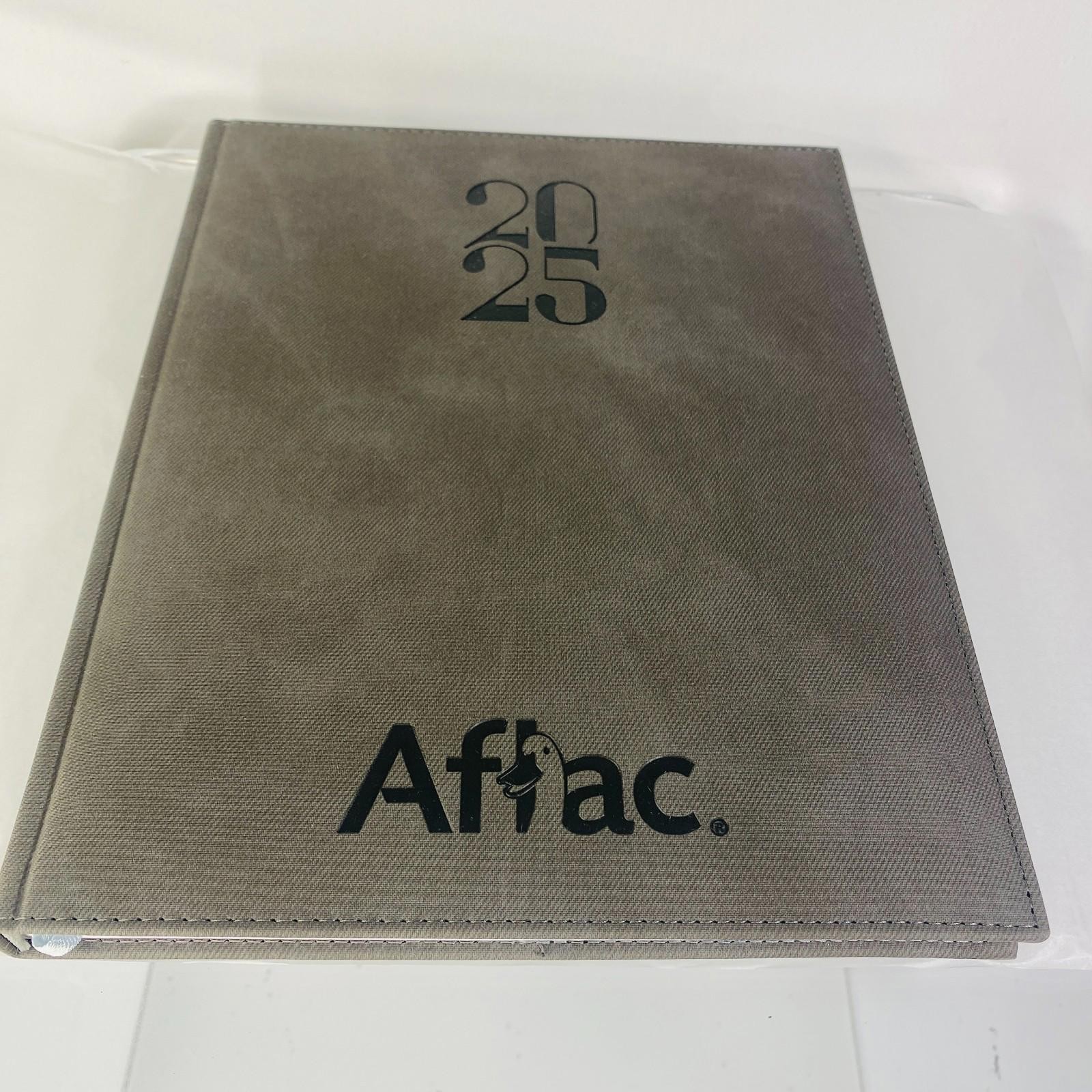 RARE Aflac Grey 2025 Branded Executive Journal/Notebook 10 3/4″ x 8 1/2″ Blank