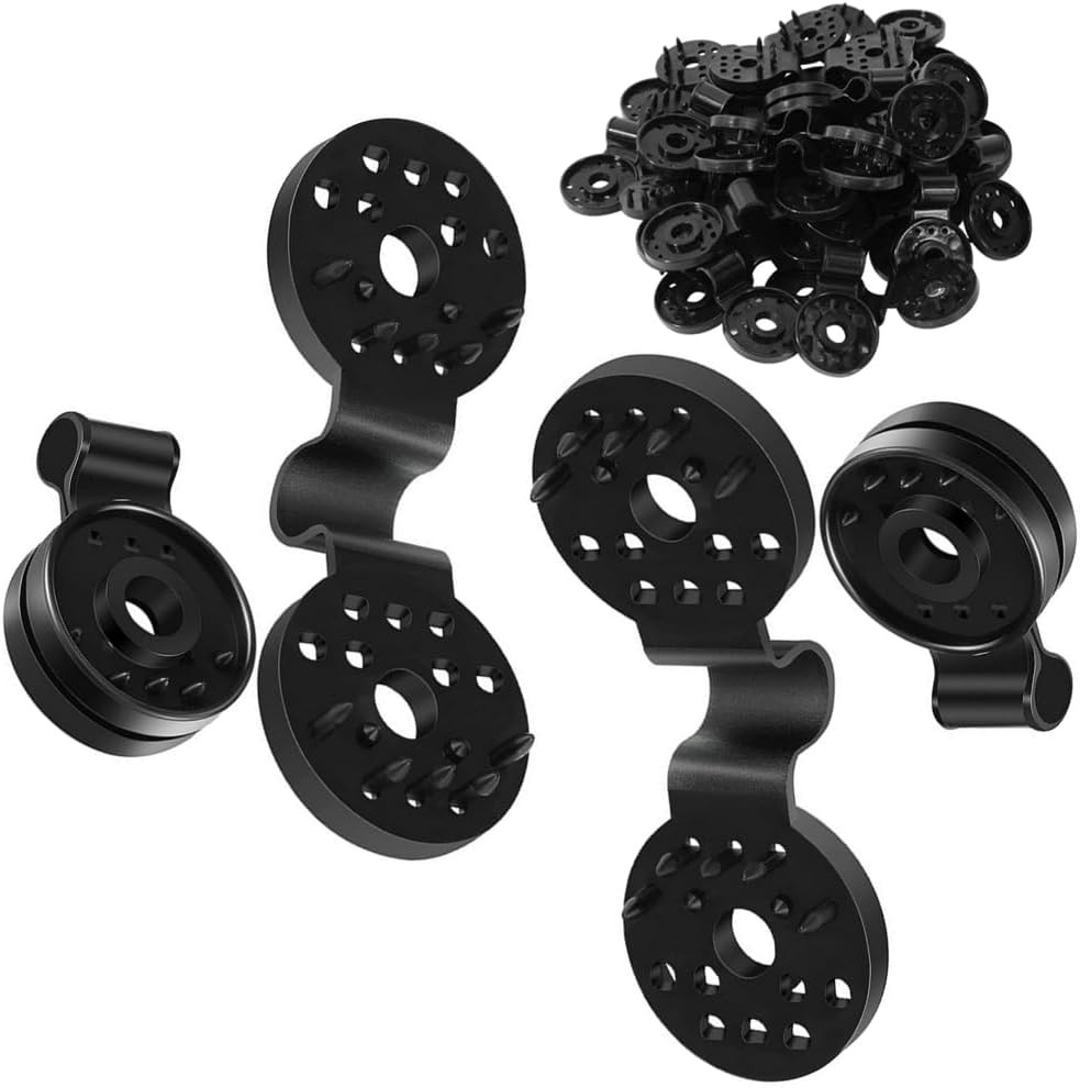 40 Piece Shade Cloth Plastic Clips Round Tarp Heavy Duty Lock Grip…