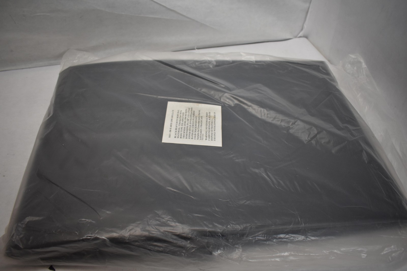 Heavy Duty Body Bag Adult 2XL 20 Mil PEVA 54×108 in Handles Envelope Zipper