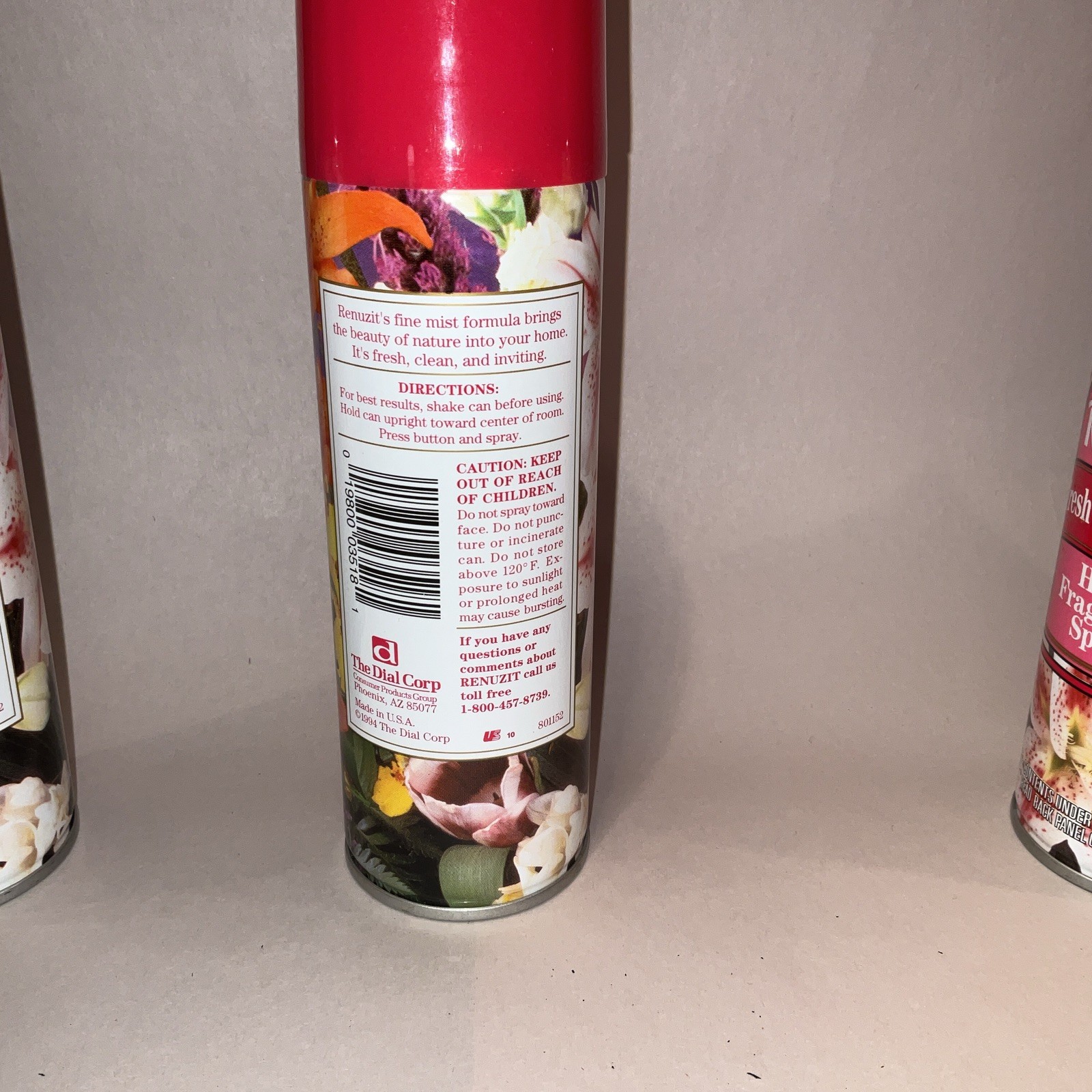Rare VINTAGE 1994 Renuzit Fresh Cut Flowers – Recalled Phallic Label – LOT OF 4