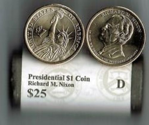 Presidential Dollar: RICHARD M. NIXON (37th President) “D” MINT ROLL
