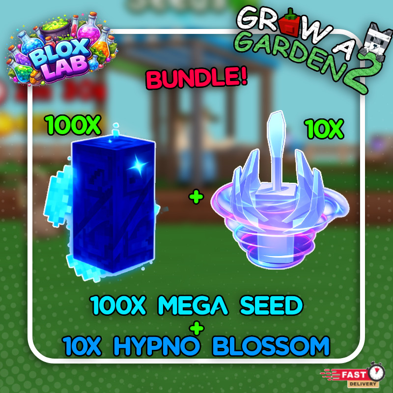 💸Grow a Garden 2 | 100X Mega Seeds + 10X Hypno Bloom FAST 🚚 CHEAPEST