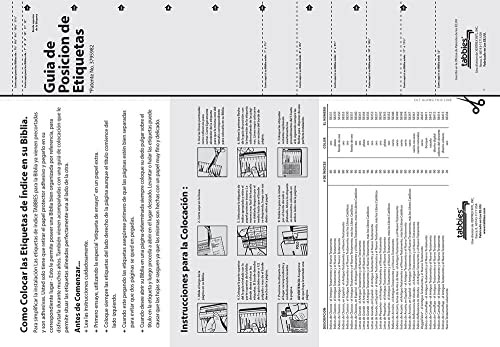 90 Mini Spanish Bible Indexing Index Rainbow Tabs Book Labels Old New Testament
