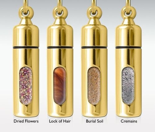 Y Gold Key Chain Urn,Stainless Steel Cremation Jewelry,Keepsake Urn,Cremation