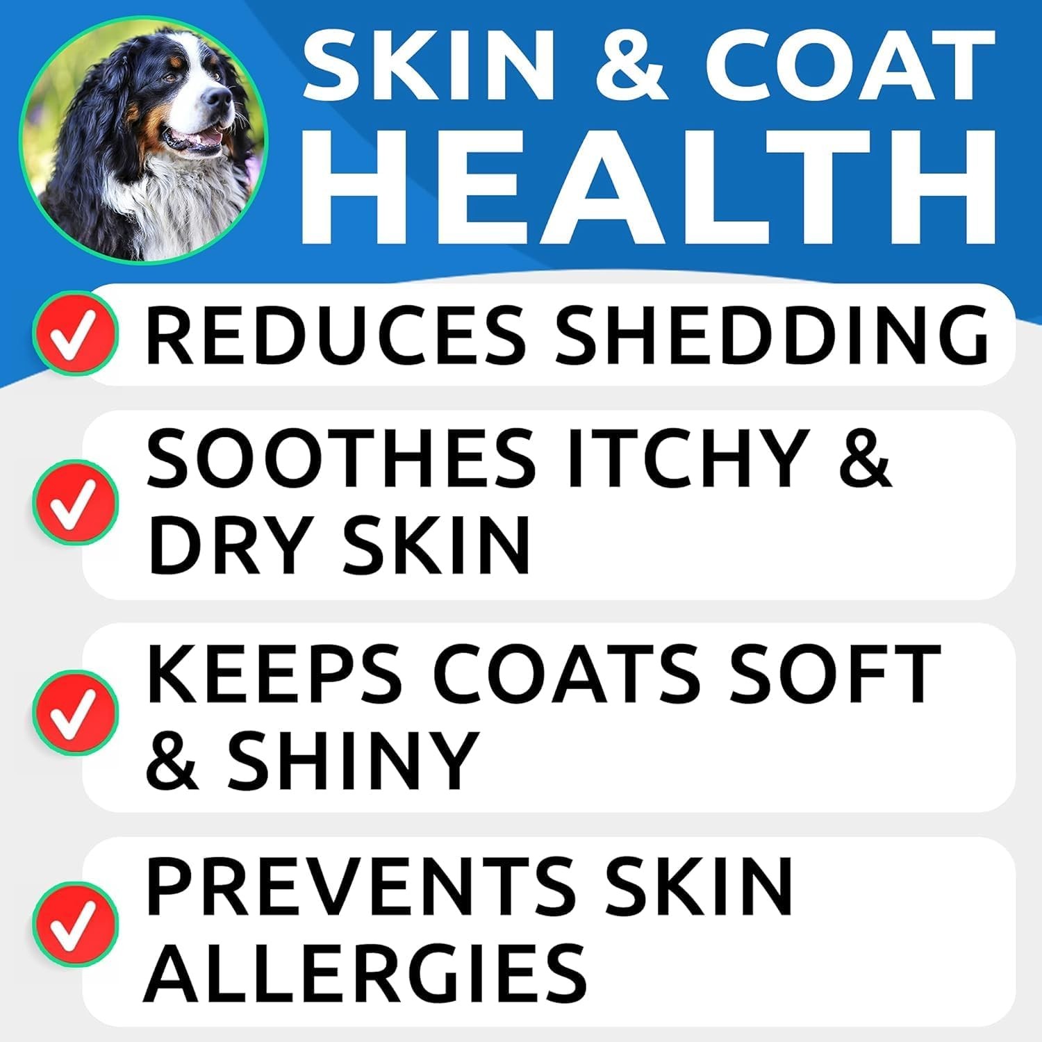BARK&SPARK Omega 3 for Dogs – 180 Fish Oil 180Ct (Skin&Coat Health), Chicken