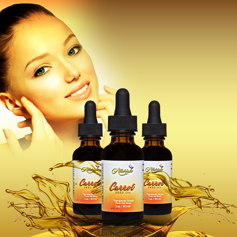 Carrot Seed Oil – 100% Pure & Organic, Unrefined, Cold 1 Fl Oz (Pack of 1)