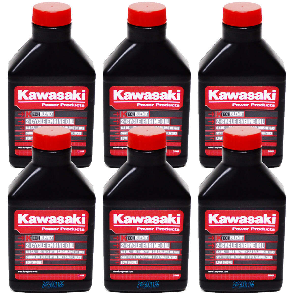 6PK Genuine OEM Kawasaki Engine Motor Oil 5.2oz 2-Cycle Mix 2 Gallon 99969-6083