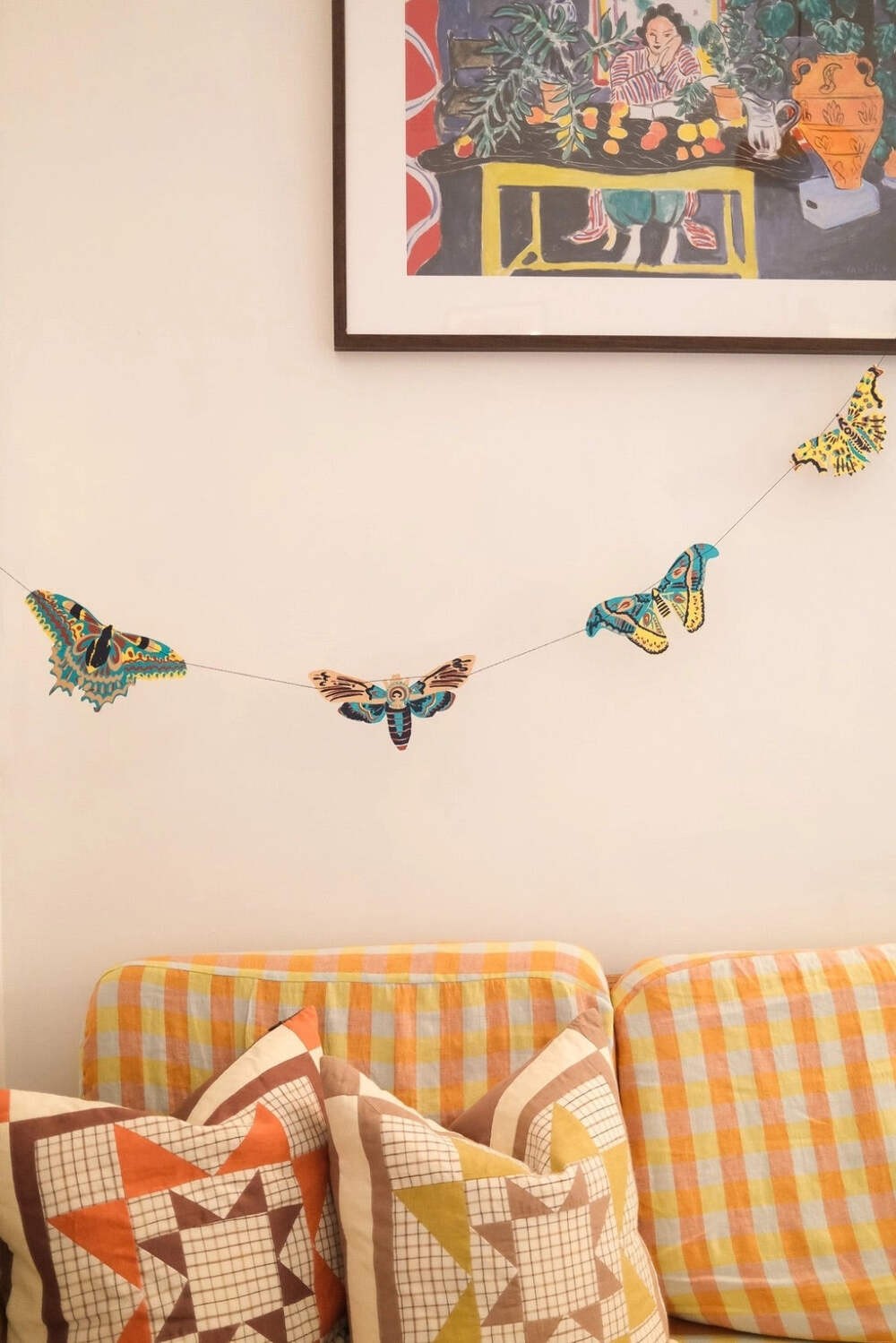 Hand-Sewn Moths Paper Garland | East End Press