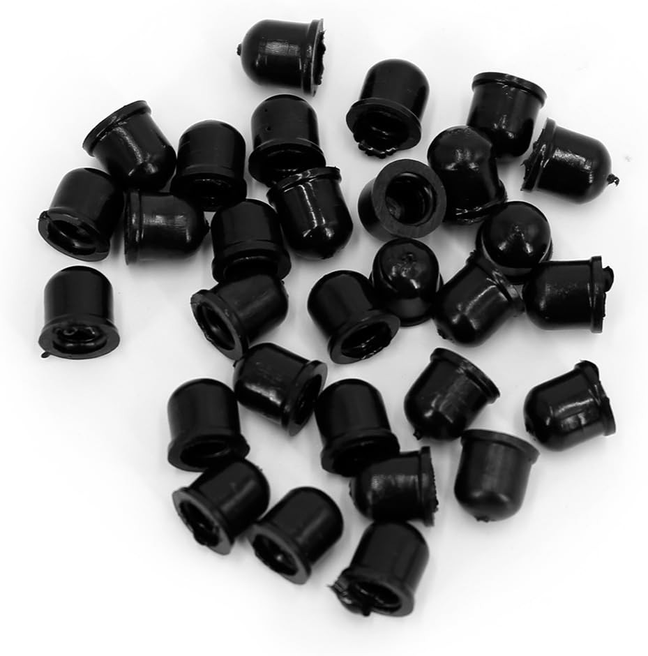 30Pcs Brake Bleeder Screw Caps Grease Dust Cover Brake Bleed Nipple Cap for Cars