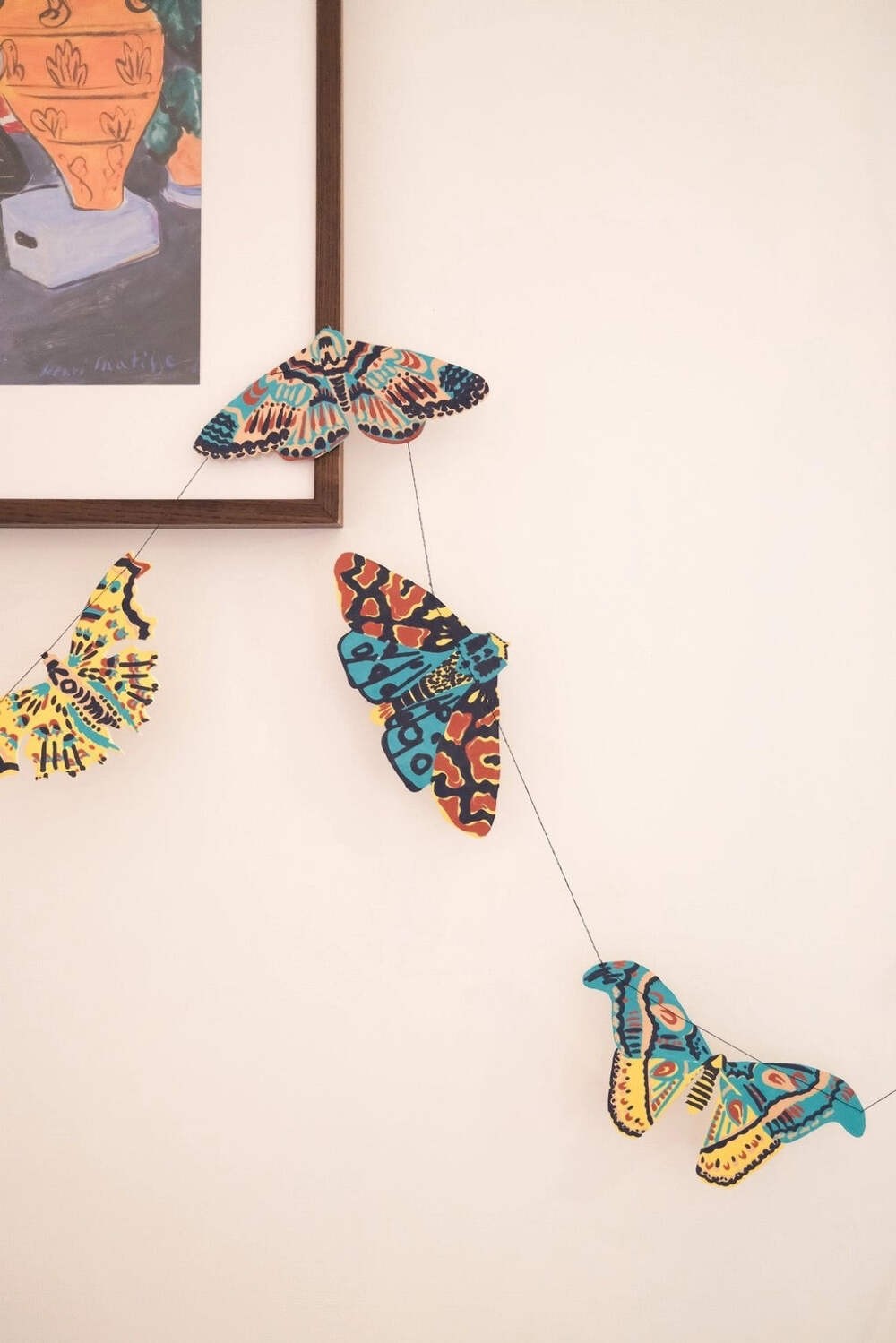 Hand-Sewn Moths Paper Garland | East End Press