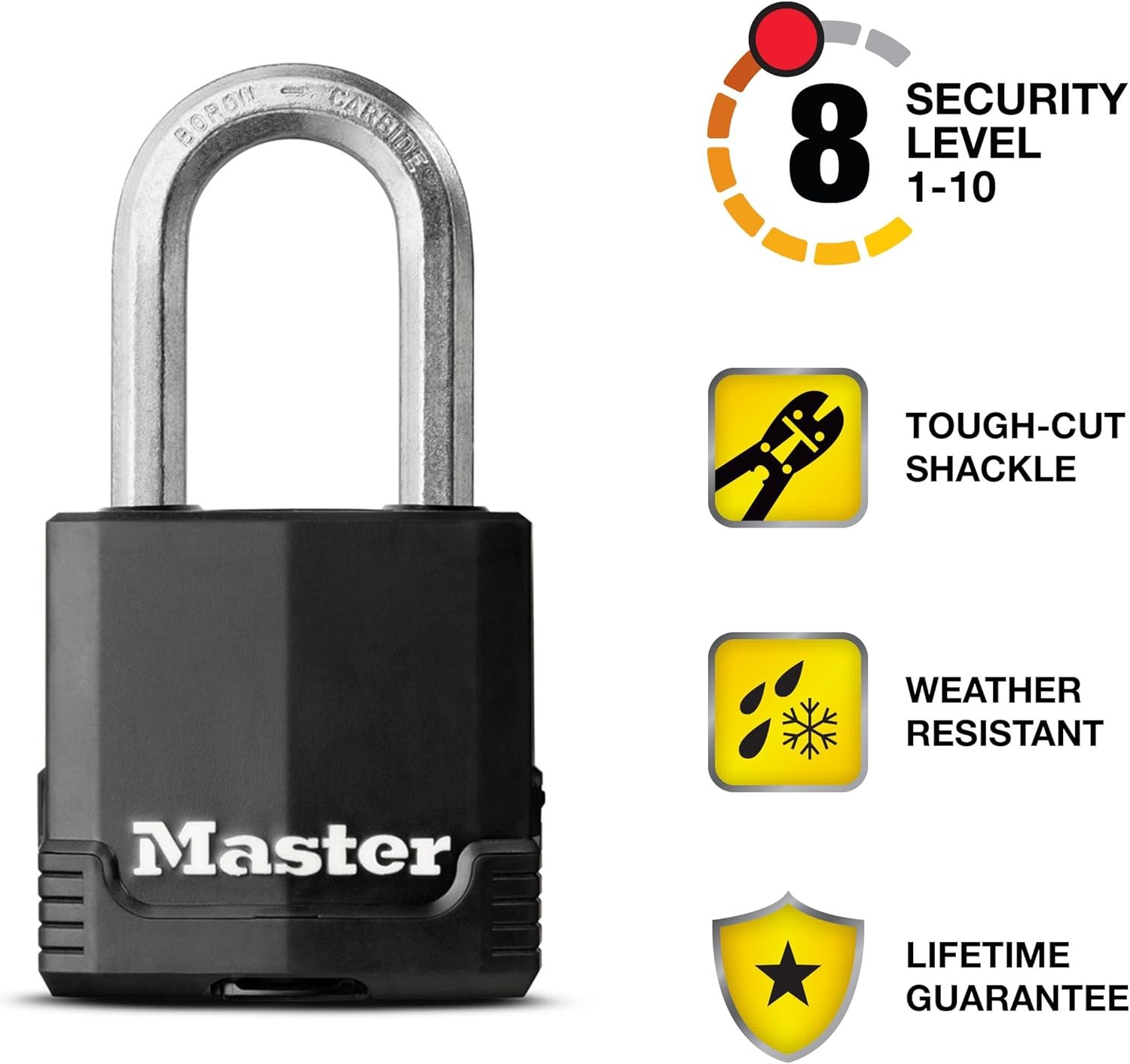 Master Lock Magnum Heavy Duty Outdoor Padlock with 1 Pack, Original Version