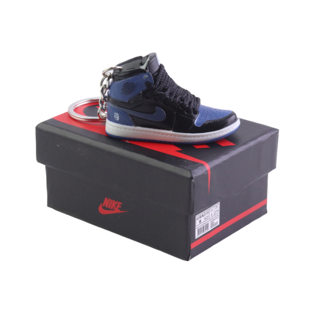 AJ 1 High Top Trainer Keychain With Mini Shoe Box