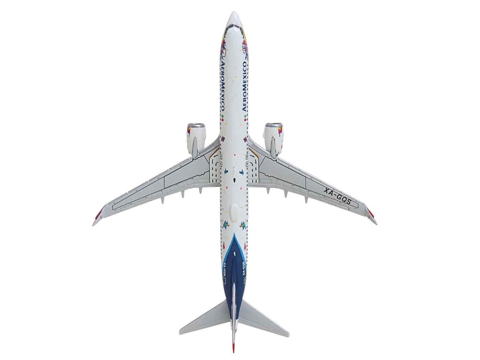 Boeing 737 MAX 9 Commercial Aircraft “Aeromexico – Kukulcan” (XA-GQS) White with