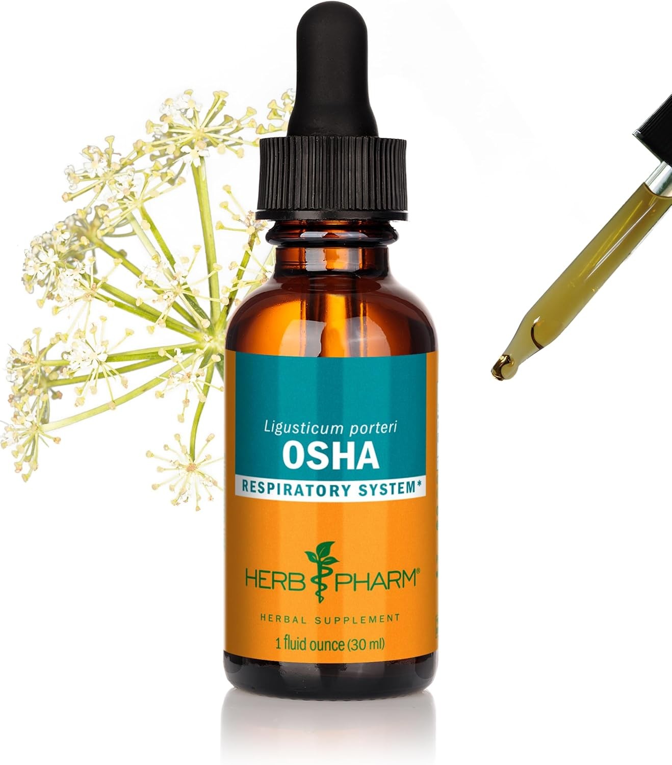 Herb Pharm Osha Root Liquid Extract for Respiratory 1 Fl Oz (Pack of 1)