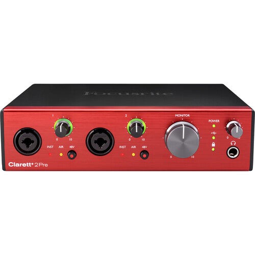 Focusrite CLARETT-PLUS-2PRE Desktop 10×4 USB-C Audio/MIDI Interface