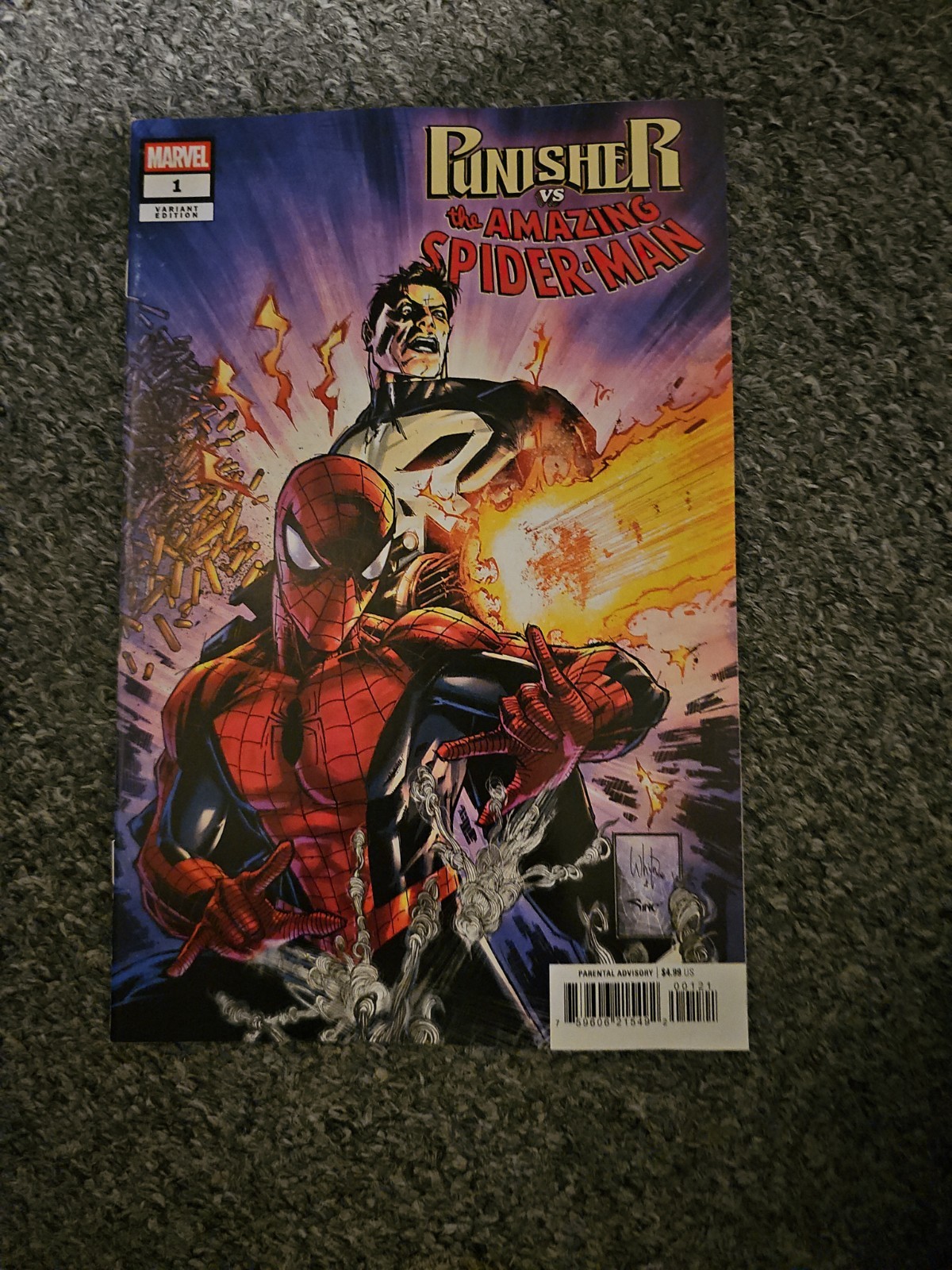 Punisher Vs. Spider-Man #1 Whilce Portacio Variant NM