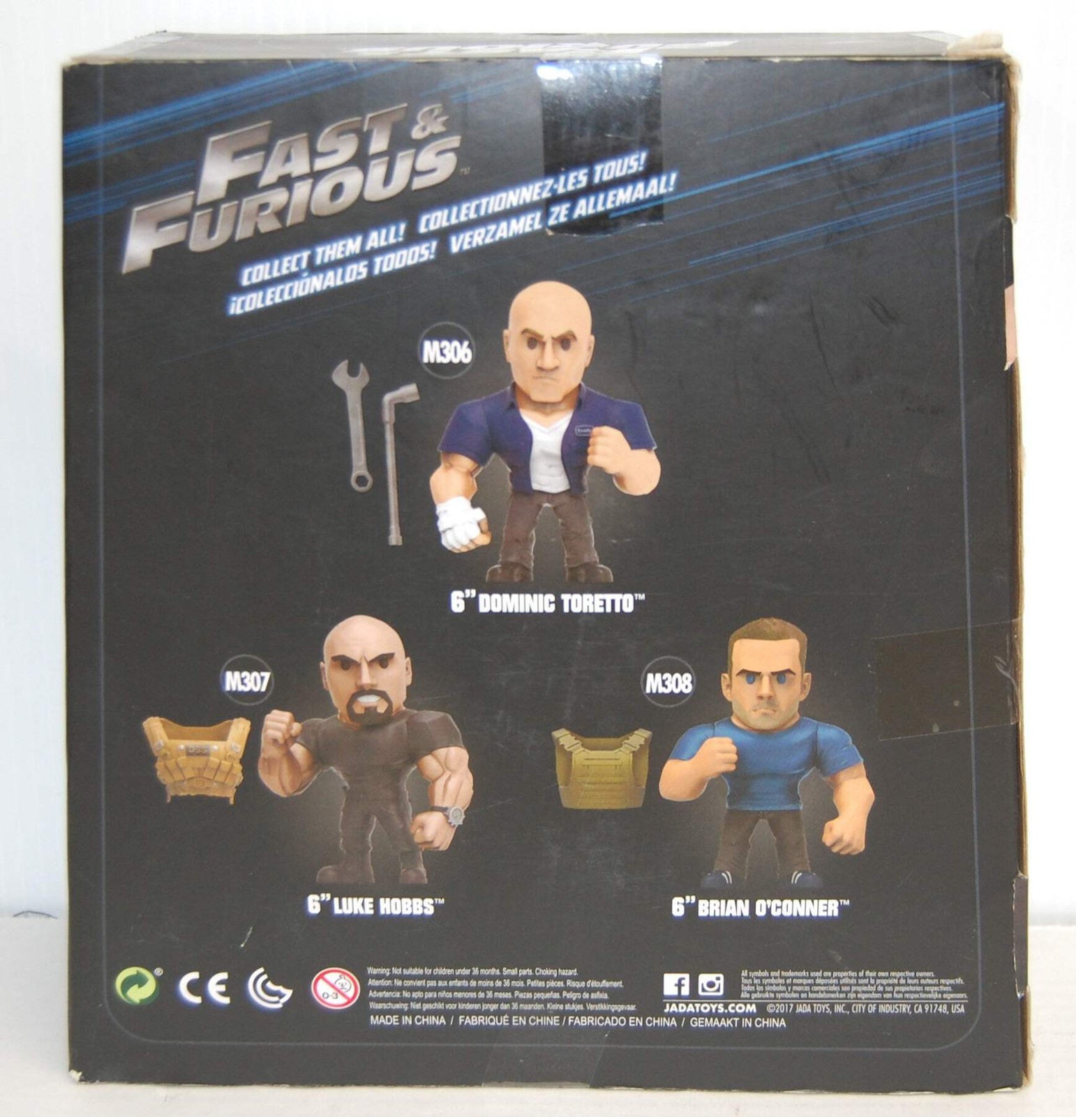 Fast & Furious Luke Hobbs 6″ Metals Die Cast Figure M307 Jada Toys 2017