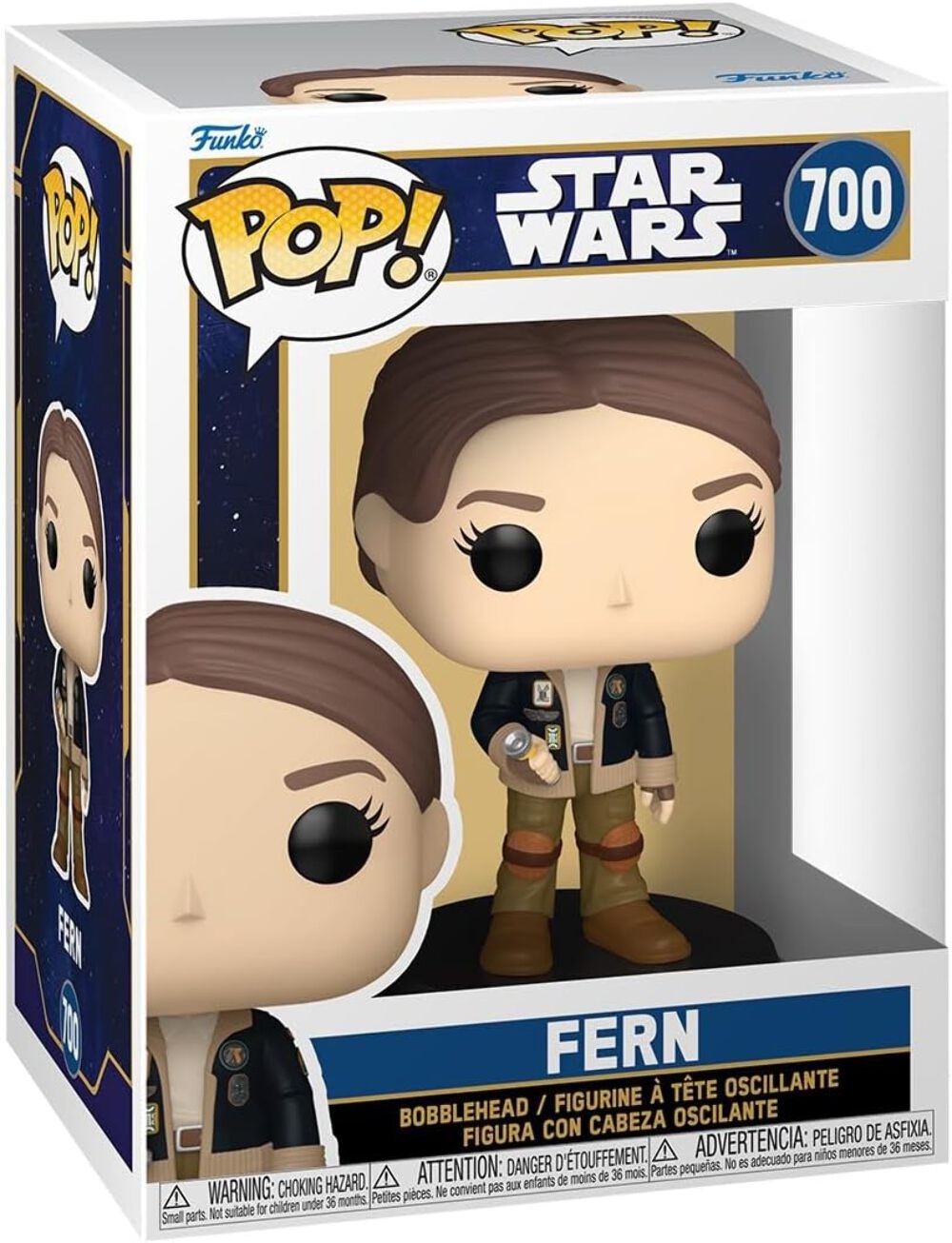 Funko Pop Star Wars Skeleton Crew: Fern w/ Lightsaber Figure
