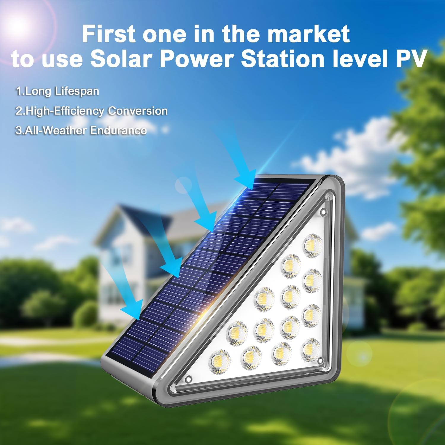 JEJOT Solar Step Light Outdoor Stair Lights, Deck Lights Outdoor Powered IP65 Wa