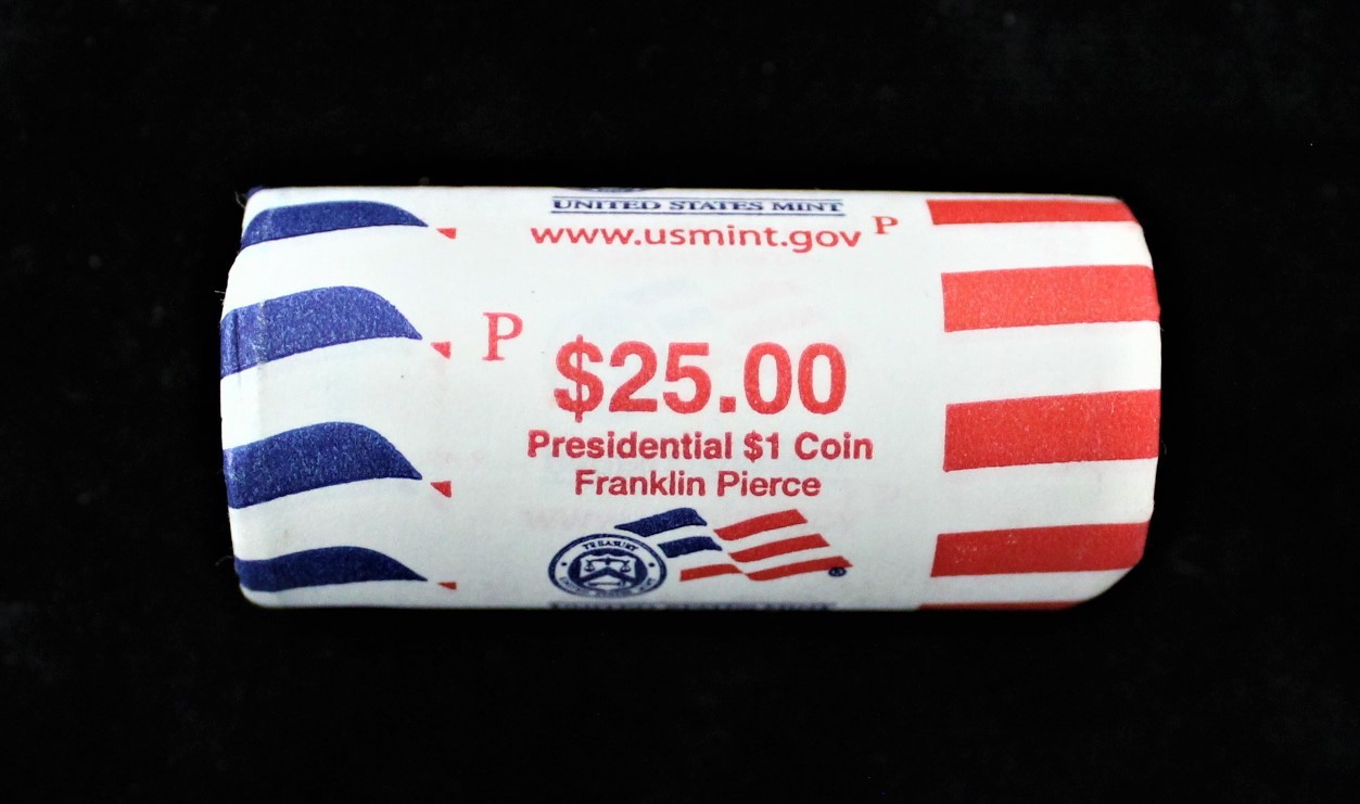 Presidential Dollar: FRANKLIN PIERCE (14th President) “P” MINT ROLL