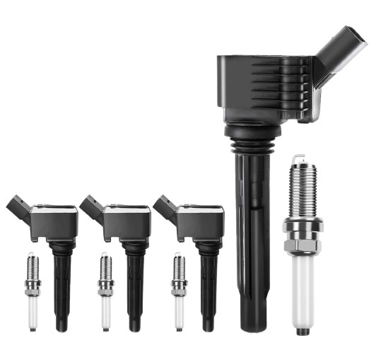 Ignition Coils Iridium Spark Plugs for Volkswagen Jetta Passat Golf Beetle Audi