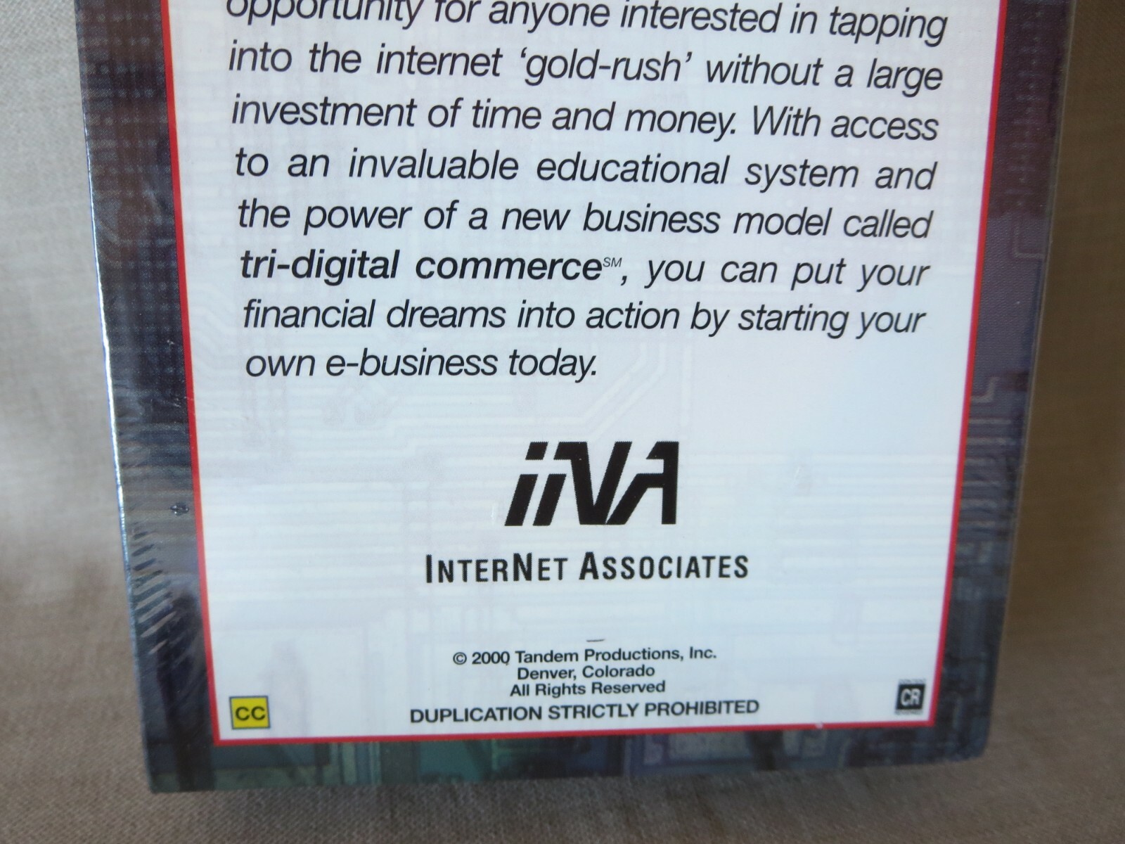 eBiz The Revolution Begins VHS Tape Internet Associates Amway Quixtar INA MLM