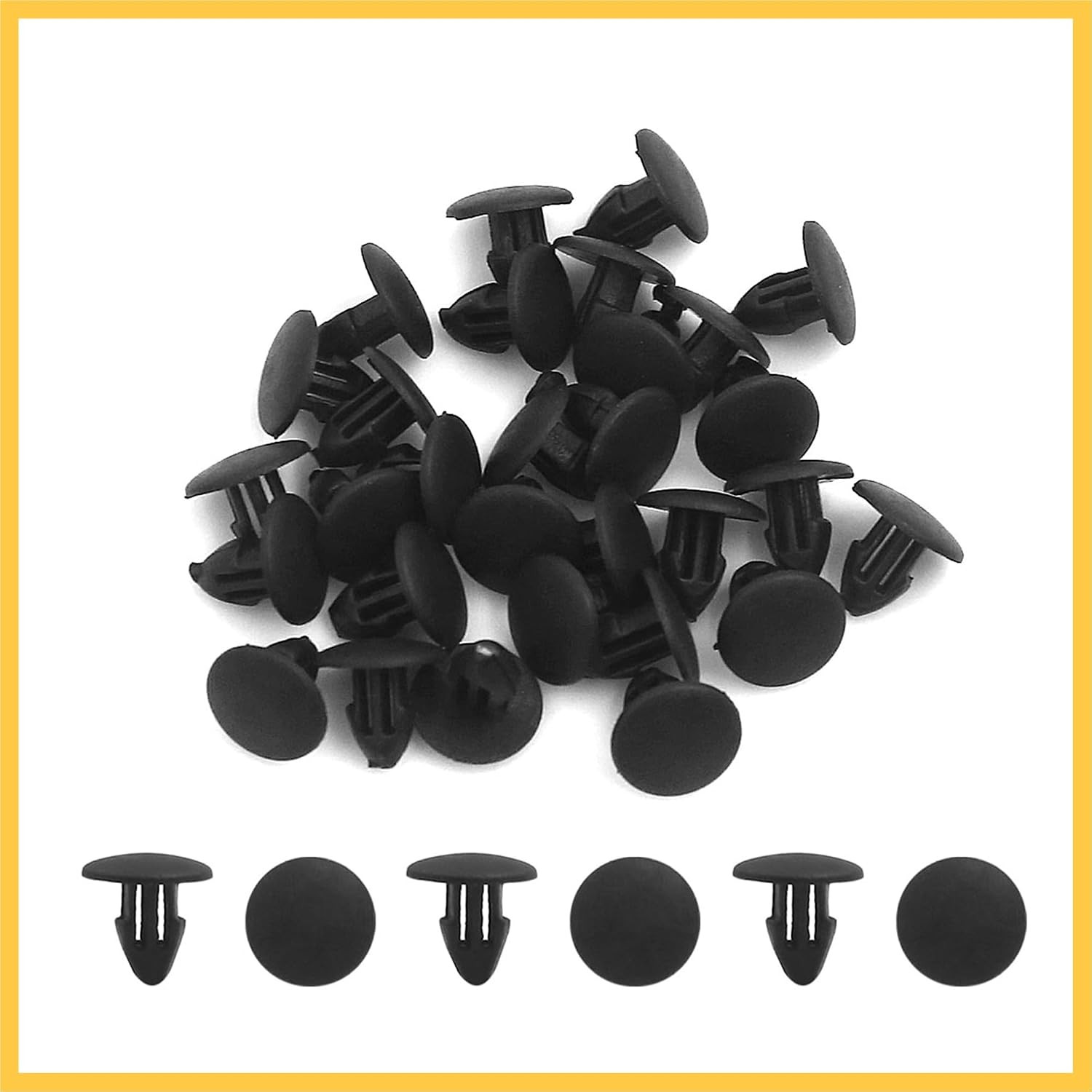 30Pcs 4.5Mm Hole Door Trim Clips Push in Plastic Rivets Fasteners for Car Auto R