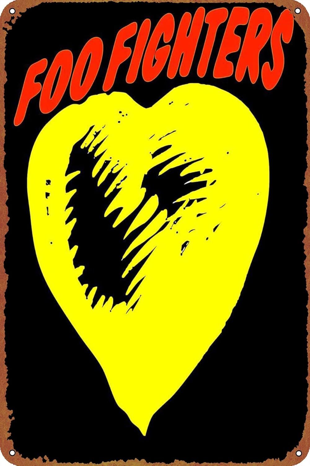 Foo Fighters Metal Tin Sign Poster Vintage Art Wall Decor 12 x 8 inch