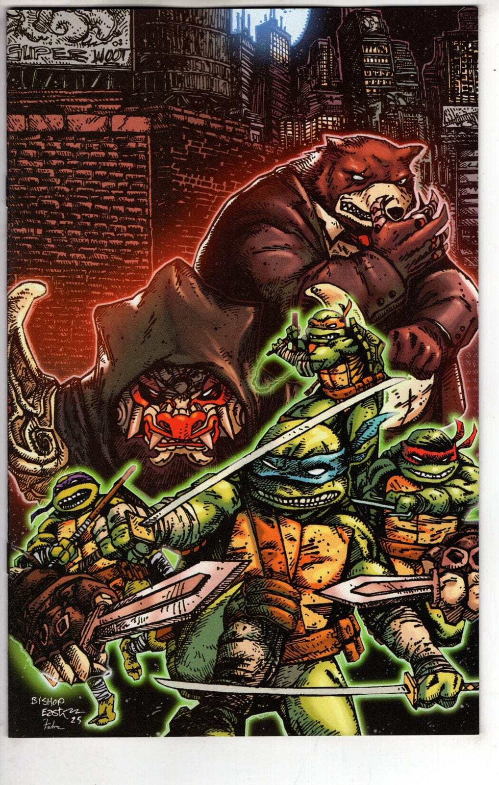 Teenage Mutant Ninja Turtles #14 Variant RI (25) (Eastman & Bishop Full Art) (VF